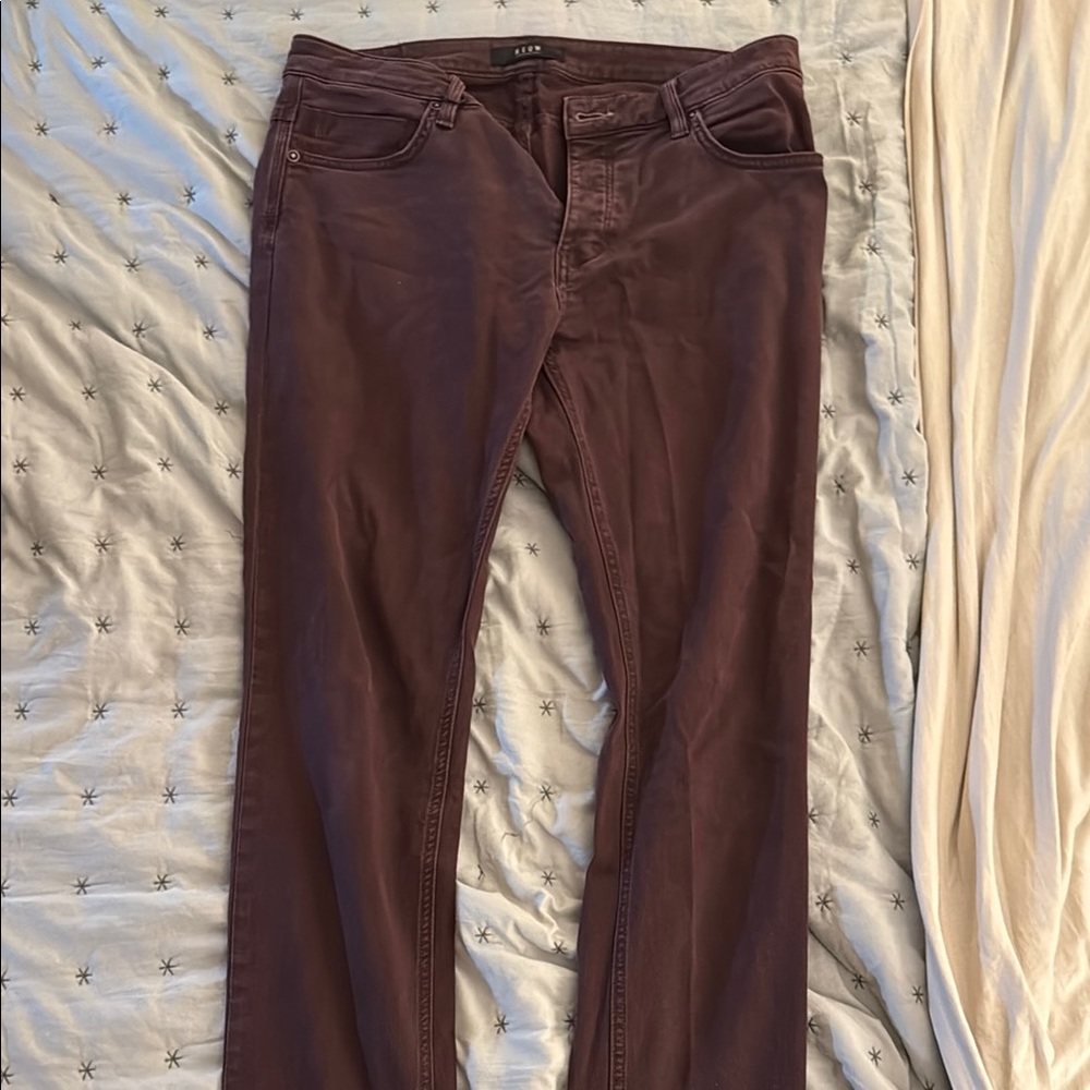 Neuw Denim - Lou Slim Burgundy *ALTERED*